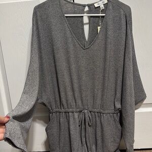 She + Sky Gray Jumpsuit